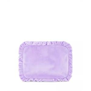 NEW STONEY CLOVER LANE women's velvet ruffle pouch - large in galaxy